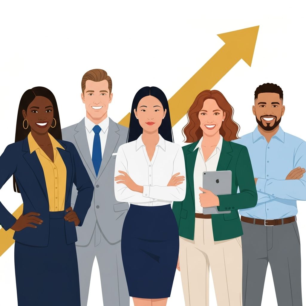 Diverse leaders ascending together, representing The Five Practices of Exemplary Leadership